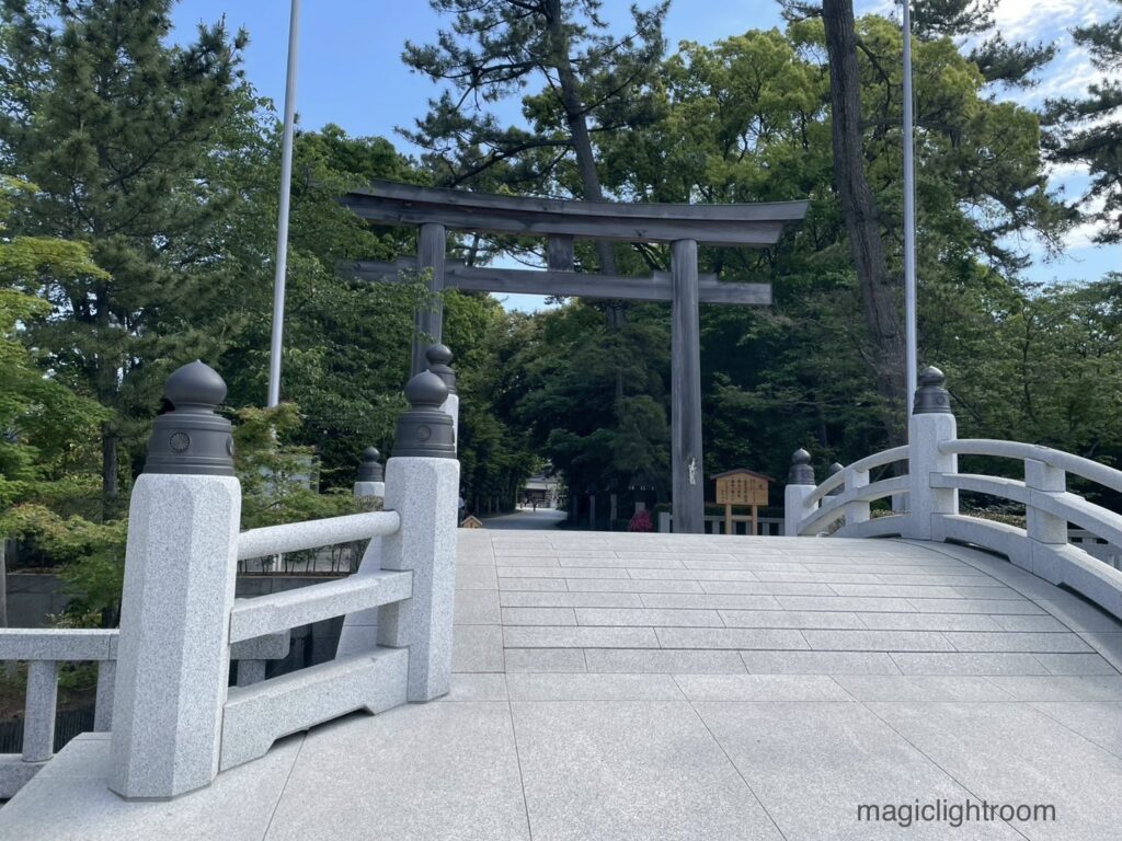 寒川神社 太鼓橋と三の鳥居