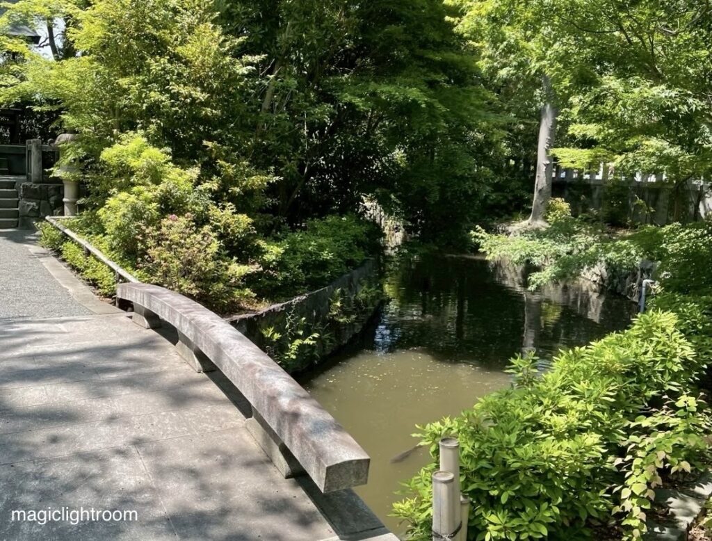 宮山神社内の橋