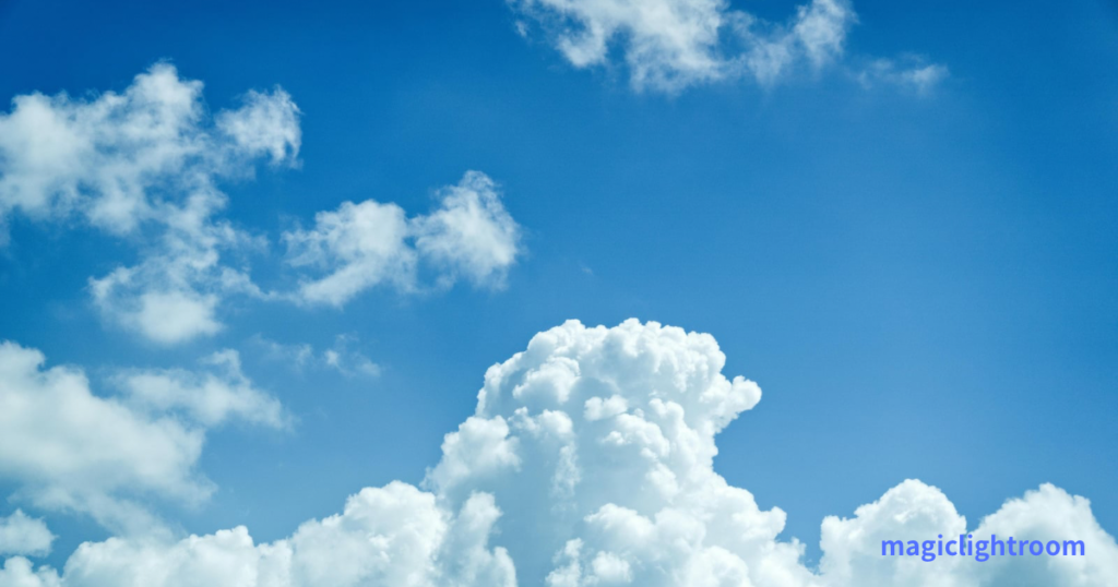 青空に白い雲